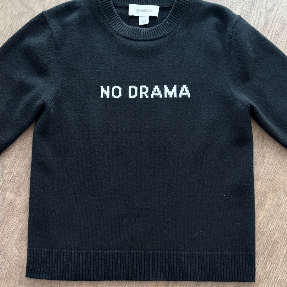 Sportmax Black Crewneck Sweater
